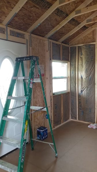 Adding Insulation to the Inside of a Cook Shed