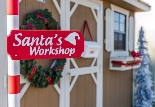 Convert your Cook Shed into Santa's Workshop + Cook Portable Warehouses