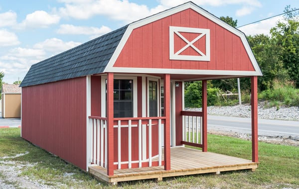premium-lofted-cabin-Make a backyard shed